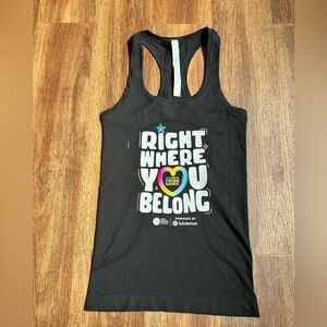 lululemon athletica Black Pride Graphic Tank Top size 2